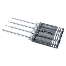 RC Hobby Herramientas LHM113 DJI Car Model Negro Metal Rotula Llave Hexagonal Destornillador 1.5mm 2.0mm 2.5mm 3.0mm Juego de Herramientas