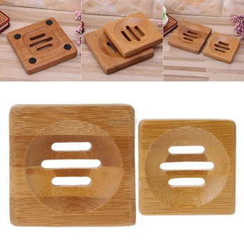 

Natural Bamboo Bath Shower Soap Tray Dish Storage Holder Plate Bathroom Pretty Size S/L July Wholesale&DropShip