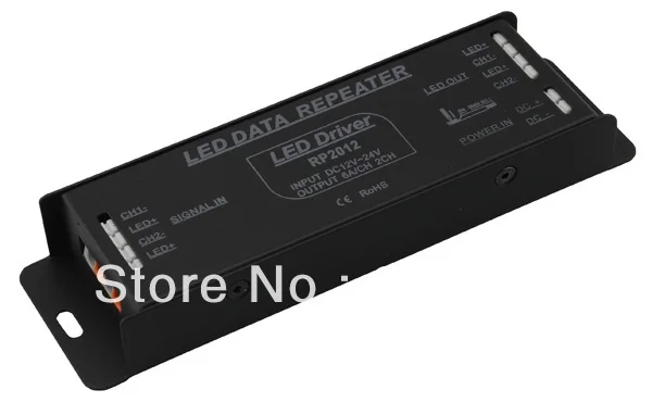 

Free Shipping LED DATA REPEATER AND LED DRIVER 2 Channels Amplifier Input DC12-24V Constant Voltage Single Ch Output:<6A RP2012