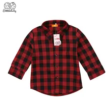 Повседневные рубашки с длинными рукавами в клетку для девочек и мальчиков, блузка с буквенным принтом для маленьких мальчиков и девочек Новинка года, рубашки в клетку Bebes