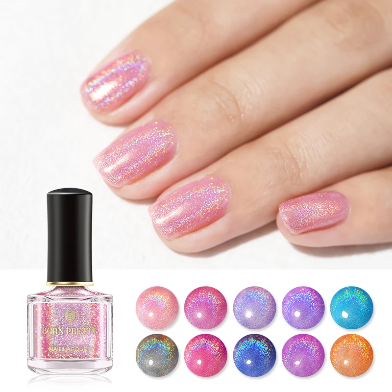 Buy BORN PRETTY 6ML Nail Polish Holographic Nail Gel