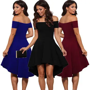 

Hot Women Elegant Summer Casual Off Shoulder Sexy Ladies Party Evening Short Dress