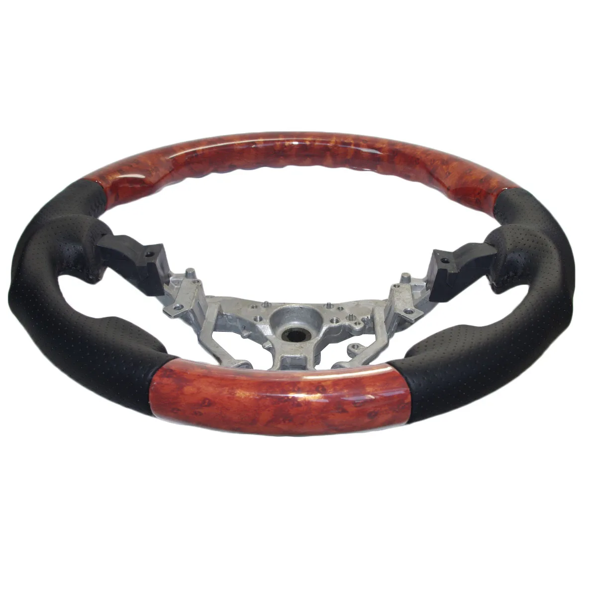 Кожаный деревянный спортивный руль для Toyota Land Cruiser FJ200 LC200 202 Sequoia Tundra 2014 2018 Hiace 2008