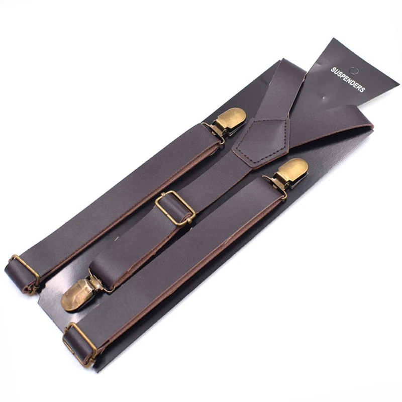 Buy JIERKU Leather Suspenders Girl's Braces Leather