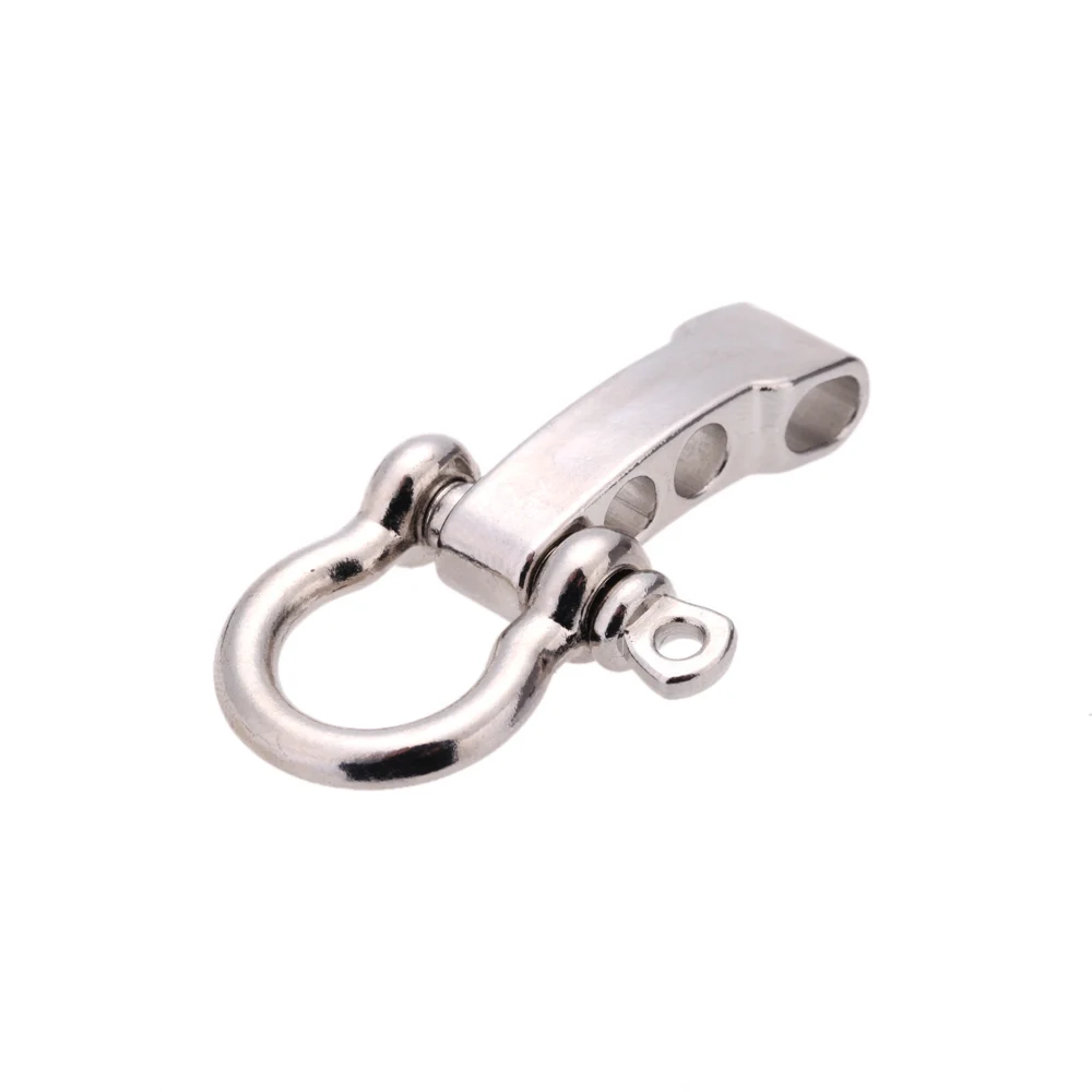 

D bow Stainless Steel Adjustable 550 PARACORD PARACHUTE CORD LANYARD SURVIVE BRACELET SHACKLE BUCKLE accessory grillete
