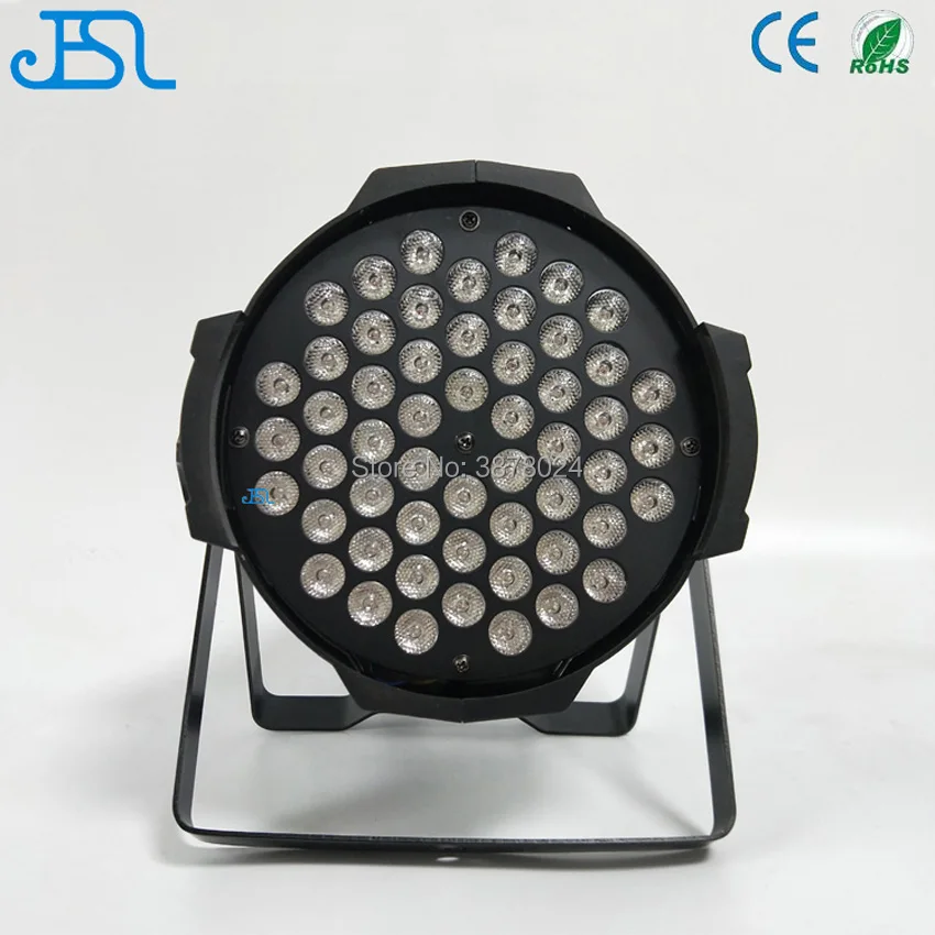 

Free shipping 54x3w 3in1 DMX 54x3w rgb 3in1 par can led par 64 led par light