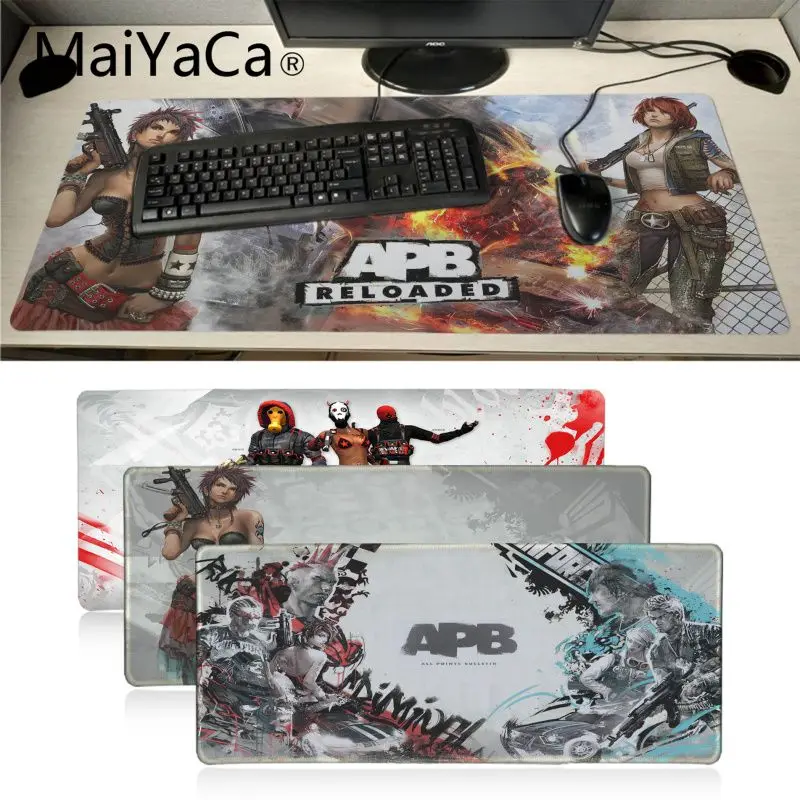 

MaiYaCa My Favorite APB Reloaded Game Girl Keyboard Gaming MousePads Soft Rubber Professional Gaming Mouse Pad Computer
