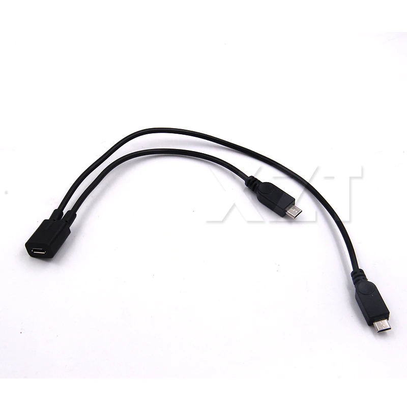 35 шт. 2 в 1 разветвитель Micro USB 0 Y гнездо на штекера кабель для передачи данных