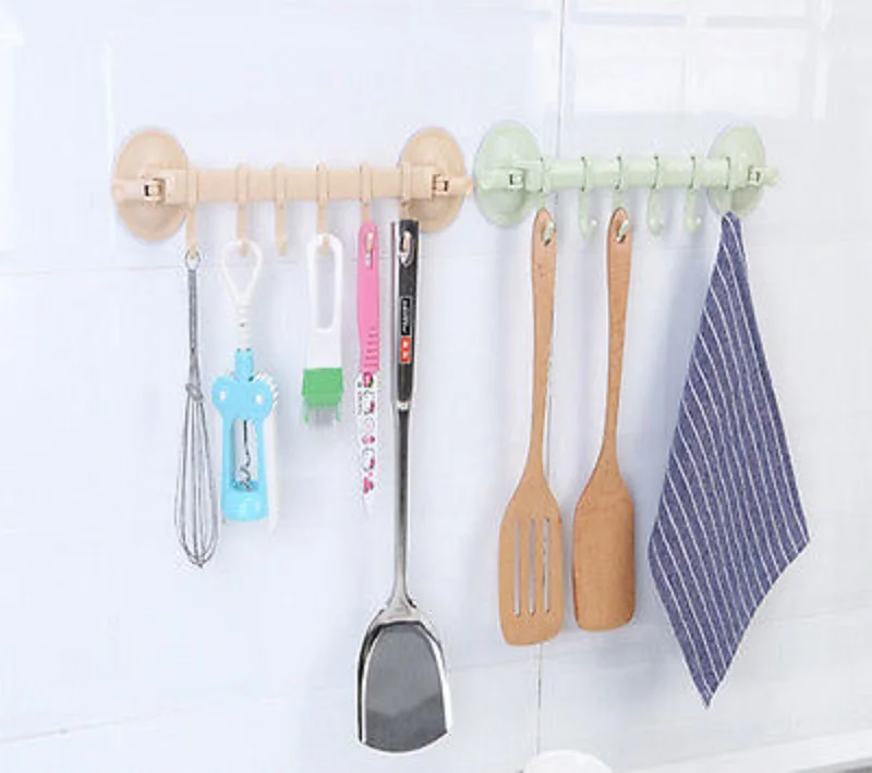 

Top Quality Power Vaccum Sucker Stand Hook Kitchen Bathroom Plastic Hanger