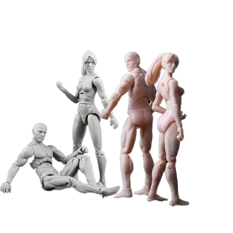 

NEW Archetype He She Ferrite Figma Movable BODY KUN BODY CHAN Action Figure Anime Collection Model Toy Dolls In Box