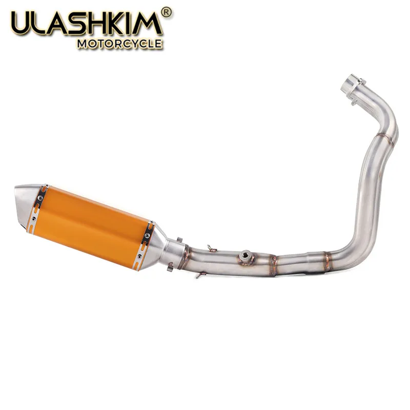 

MT07 Full System Motorcycle Exhaust Pipe Modified Front Middle Link Pipe Motorbike Muffler Slip On For yamaha MT-07 YZ07 YZ-07
