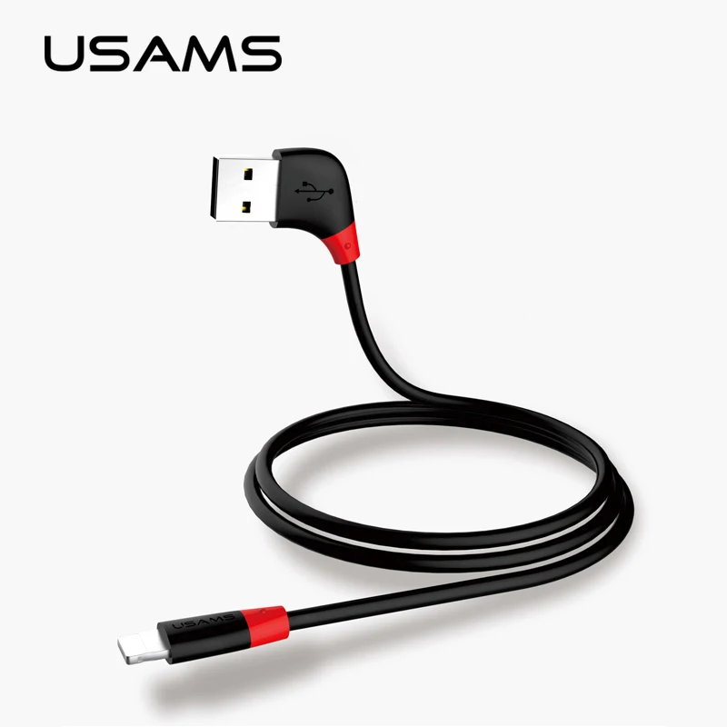 USAMS гибкий кабель для iPhone 6 Реверсивный USB 2A Быстрая зарядка Usb 7 7plus 5 5S | Мобильные