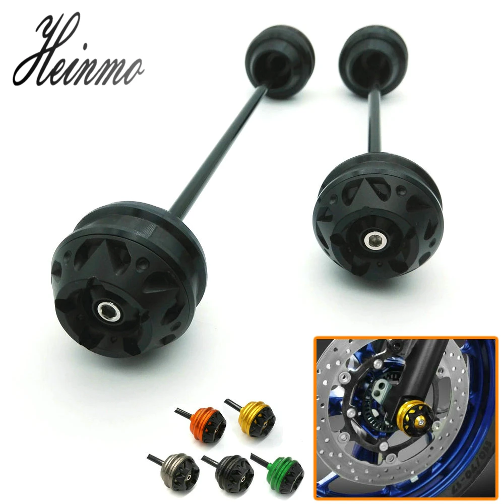 

2PCS Falling Protector Front & Rear Wheel Axle Sliders Cap Crash Protector For Yamaha MT07 MT-07 FZ07 2014 2015 2016 2017 2018