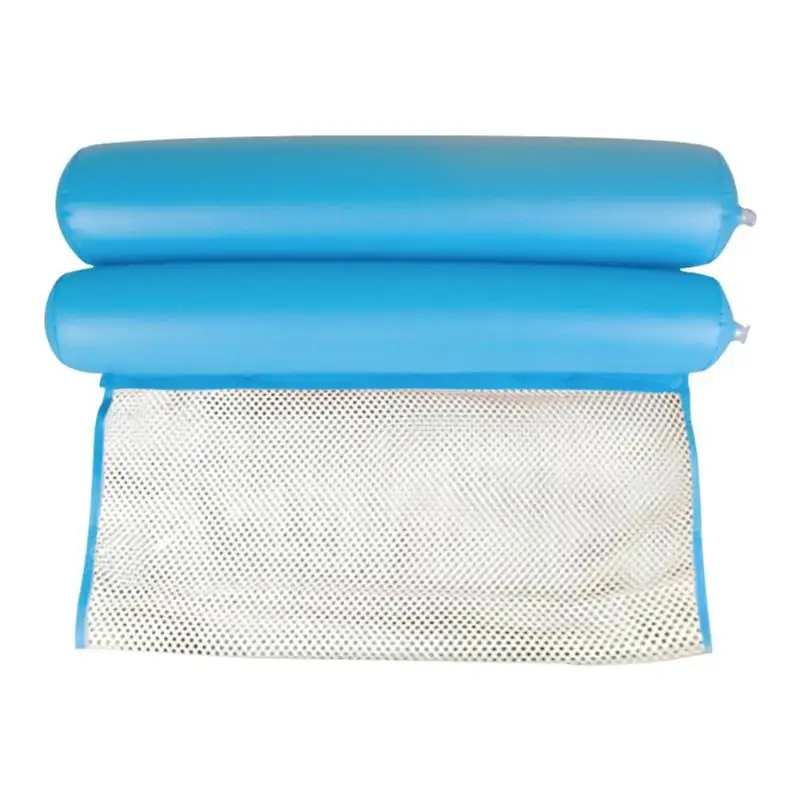 Открытый складной водный гамак для бассейна, надувной матрас, пляжный шезлонг, плавающая кровать, кресло, гамак - Цвет: Type D Light Blue