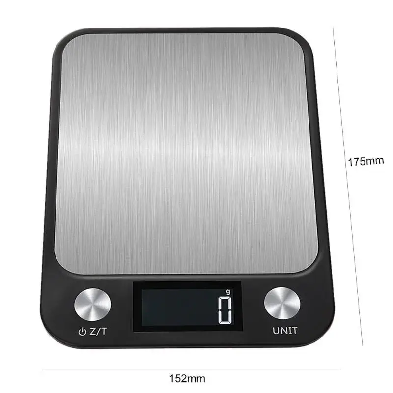 5 кг/10 кг электронные цифровые кухонные весы многофункциональные из нержавеющей стали измерительные весы с ЖК-дисплеем инструменты