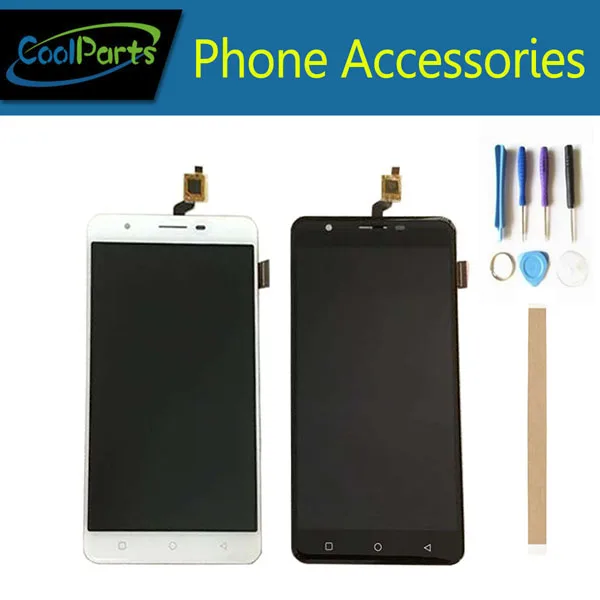 

1PC/Lot High Quality 5.5 Inch For Dexp Ixion MS255 LCD Display Screen+Touch Screen Digitizer Black White Color With Tape&Tool