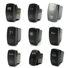 5 broches pour Polaris RZR XP 900 1000 Ranger lumière bleue LED interrupteur à bascule pour John Deere Gator XUV UTV pour CAM AM bateau camion(China)