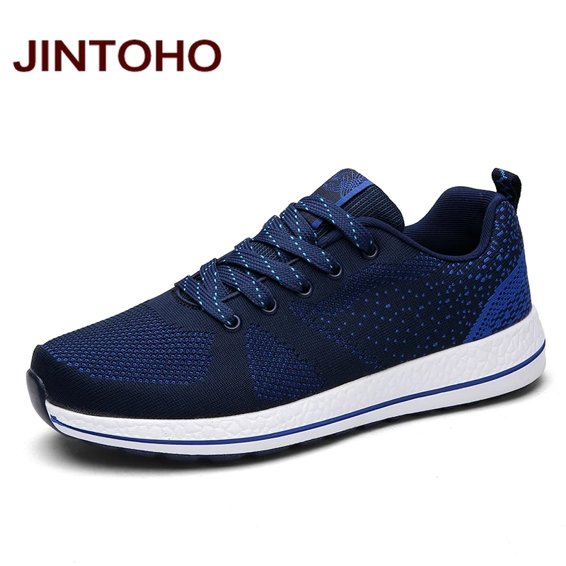 JINTOHO/Мужская обувь большого размера; Новинка года; дышащие мужские кроссовки; спортивная обувь для мужчин; уличные спортивные кроссовки; Мужская обувь для бега