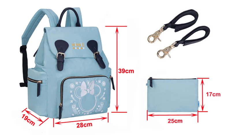 Новая сумка для подгузников, рюкзак мини-мышь Микки Маус, дизайнерская Детская сумка, большая вместительность, водонепроницаемый Набор сумок для подгузников, сумка для кормления