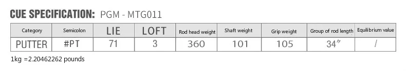 PGM гольф-клуб высокий баллистический крутящий момент титановый сплав № 1