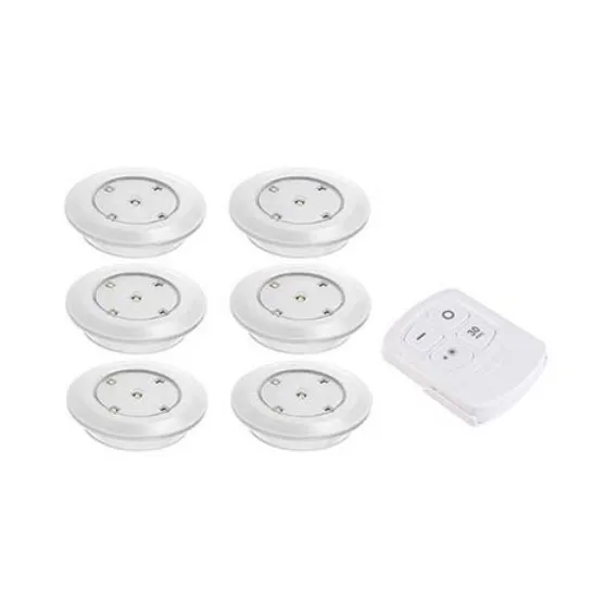 6 light 1 controller Беспроводной датчик касания с регулируемой яркостью светодиодный светильник под шкаф Светодиодные шайбы настенный светильник шкаф кухонный ночник - Цвет: 6 light 1 controller