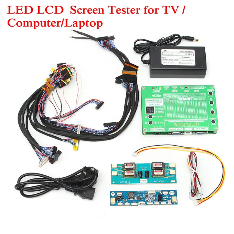 Ноутбук LVDS детектор с экраном LED lcd tv подсветка детектор с 14 линиями экрана+ мощность+ лента высокого давления тест набор инструментов