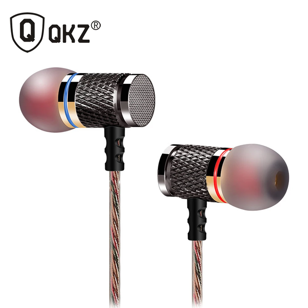 Наушники вкладыши QKZ металлические Hi Fi наушники с тяжелыми басами качественный