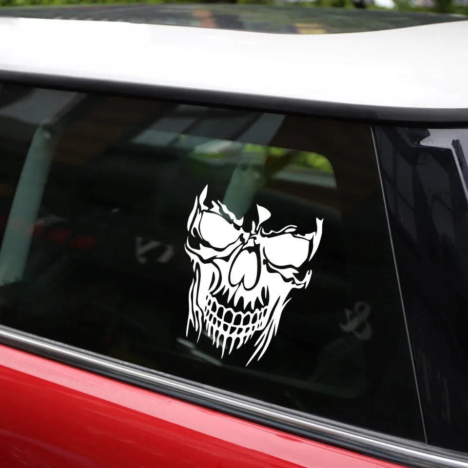 Cunymagos Funny Personality Skull Car Sticker Fashion Classic Decorative Motorcycle Car Accessories Car Styling Stickers 2228CM (7)