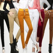 Вельветовые брюки для женщин с высокой талией, эластичные, зима, плюс размер, брюки-карандаш, женские брюки, женские леггинсы, pantalon femme