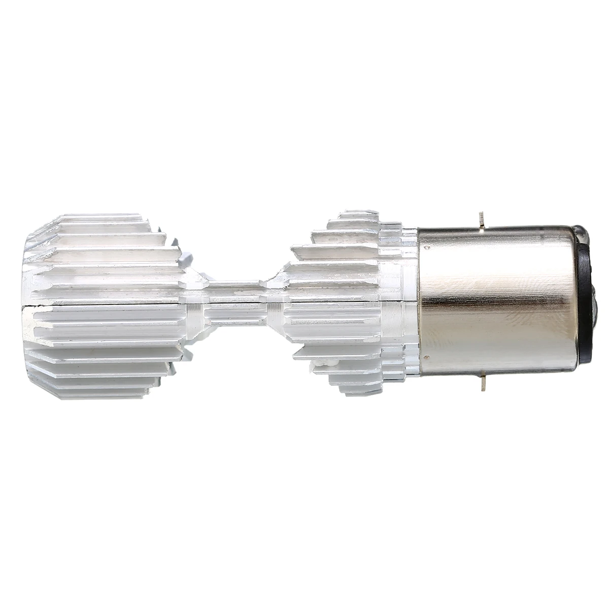 Mayitr 1pc Motorcycle Headlight Bulbs BA20D 20W Dual Side 4LED COB Lamp Scooter ATV Motorcycle Accessories Motor Fog Lights 12V