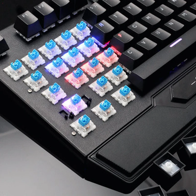 RX 902 механическая клавиатура USB с подсветкой проводная игровая синий
