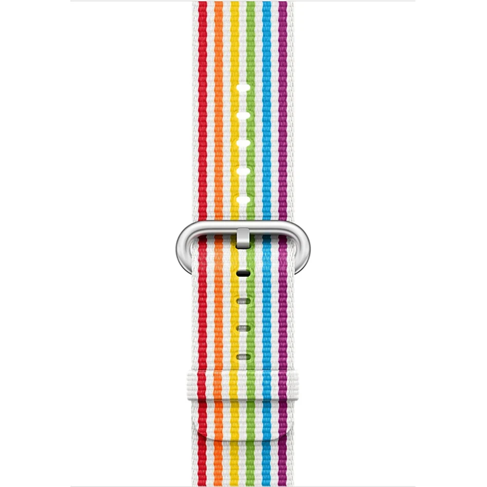 Ремешок URVOI для apple watch series 5 4 3 2 1 тканый нейлоновый ремешок для iWatch pride edition с классической пряжкой - Цвет ремешка: Pride Edition