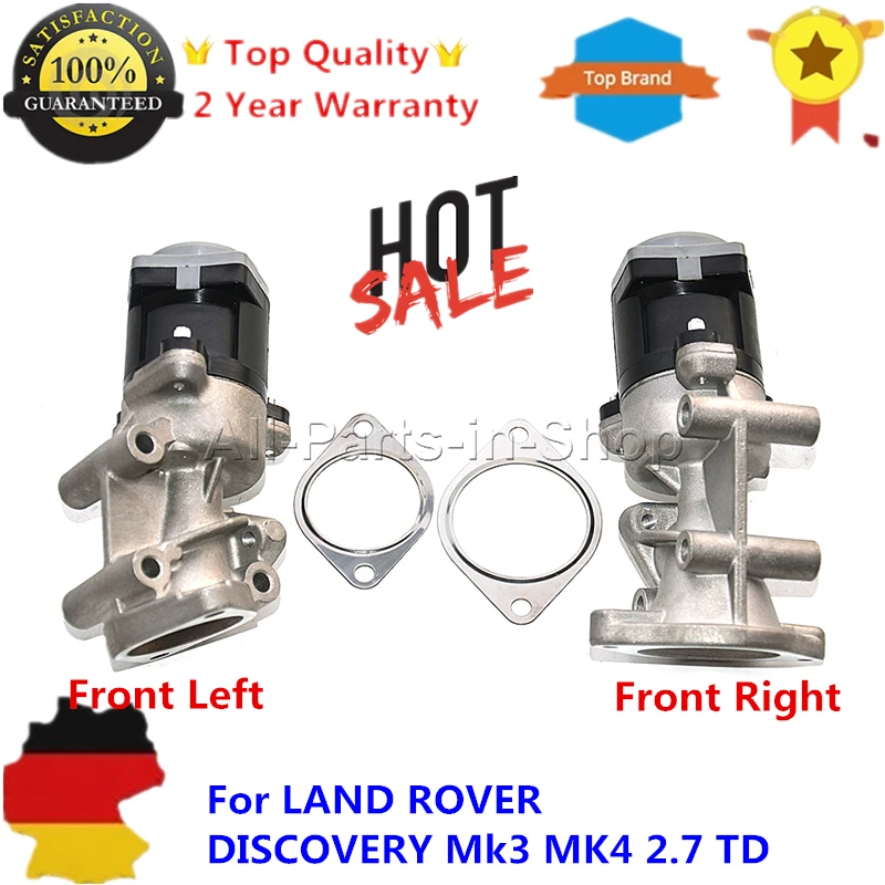 New LR018324,LR009810,LR018323,LR009809 Pair Front Right Left EGR Valve