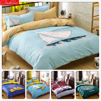 

Widen Double Size 3/4 pcs Bedding Set Kids Bedlinen Twin Queen King Size Duvet Quilt Cover 1.2m 1.5m 1.8m 2m Bedsheet Bedclothes