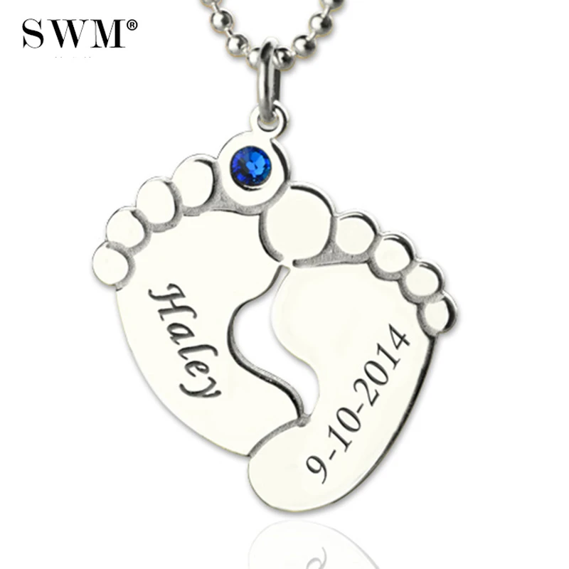 baby feet necklace charm