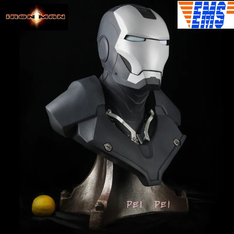 

Avengers: Endgame Statue Iron Man Head Portrait 1/1 Bust Movie Version GK Action Figure Collectible Model Toy P1531