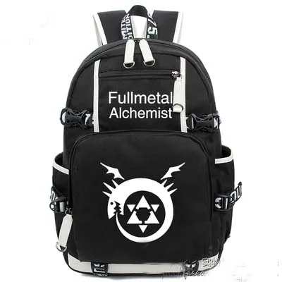 Anime Fullmetal Alchemistn Rugzak Cosplay Mode Canvas Tas Lichtgevende Schooltas Reistassen Anime Fullmetal Alchemistn Rugzak Cosplay Mode Canvas Tas Lichtgevende Schooltas Reistassen