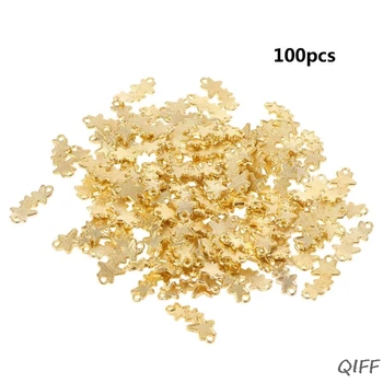 

100 Pcs Epoxy Mold Making Tool Golden Color Three Stars Double Hook Bottom Support UV Glue DIY Jewelry Accessories