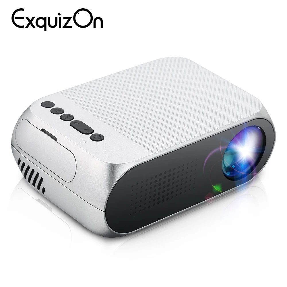 Exquizon YG320 PK YG300 LED LCD Портативный проектор 3 5 мм 320x240 HDMI USB Mini обновленный домашний