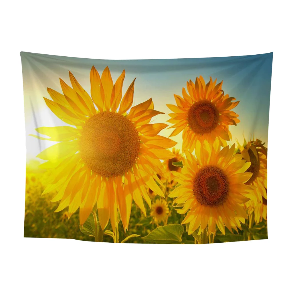 MagiDeal Landscape Printed Hanging Wall Tapestry Hippie Retro Home Decor Yoga Beach Towel  Home Textile 