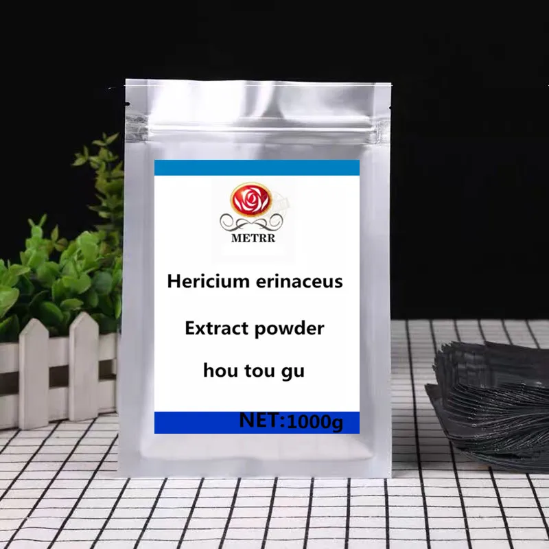 100-1000 г экстракт порошка ericium Erinaceus 10:1, чистый дикий гриб, Hericium Erinaceus повышает устойчивость - Цвет: 1000g