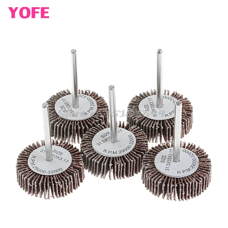 

5Pcs Sandpaper Flap Polishing Disc Set Wheel For Rotary Tools Shutter Power G08 Drop ship