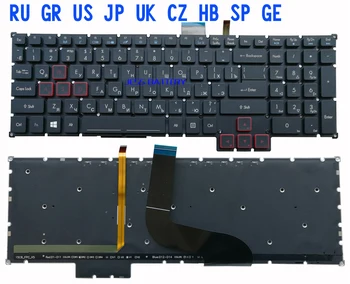 

News keyboard for Acer Predator HELIOS500 HELIOS 500 ph517-51-58lv UK/RUSSIAN/SPANISH/GREEK/CZECH/German/JAPANESE/HEBREW