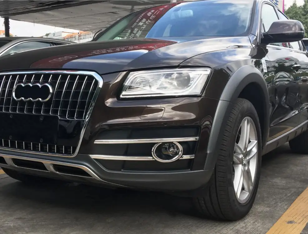 ABS Chrome передние противотуманные свет лампы Крышка отделка для Audi Q5
