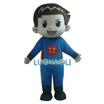 

Foam Head Mascot Costumes /First Aid And Cool Kids Clothing Mini Super Man Mascot Costume