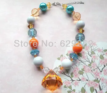 

10Pcs Lot Chunky Necklace..Chunky Beaded Necklace..Childrens Kids Necklace..Photo Prop..Gumball Necklace.CB095