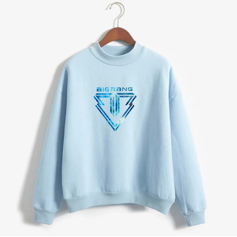  Drop shipping Women Hoodie Kpop Style Bigbang Fans Sweatshirts Printed Harajuku Autumn Winter Big b