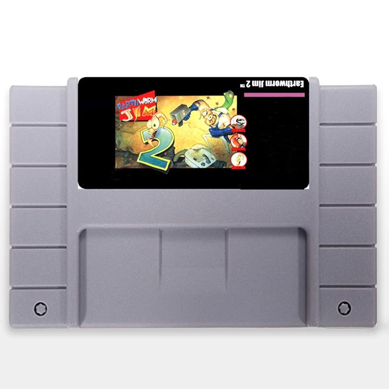 Earthworm Jim II 16 bit карточки для Супер игры игроков NTSC|Картриджи| |