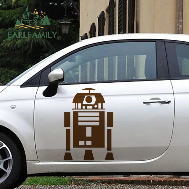 

EARLFAMILY 2x Classic Star Wars Science Fiction Alien Robot R2D2 Car Sticker SUV Door Kayak Canoe Car Cover Vinyl Decal 9 Colors