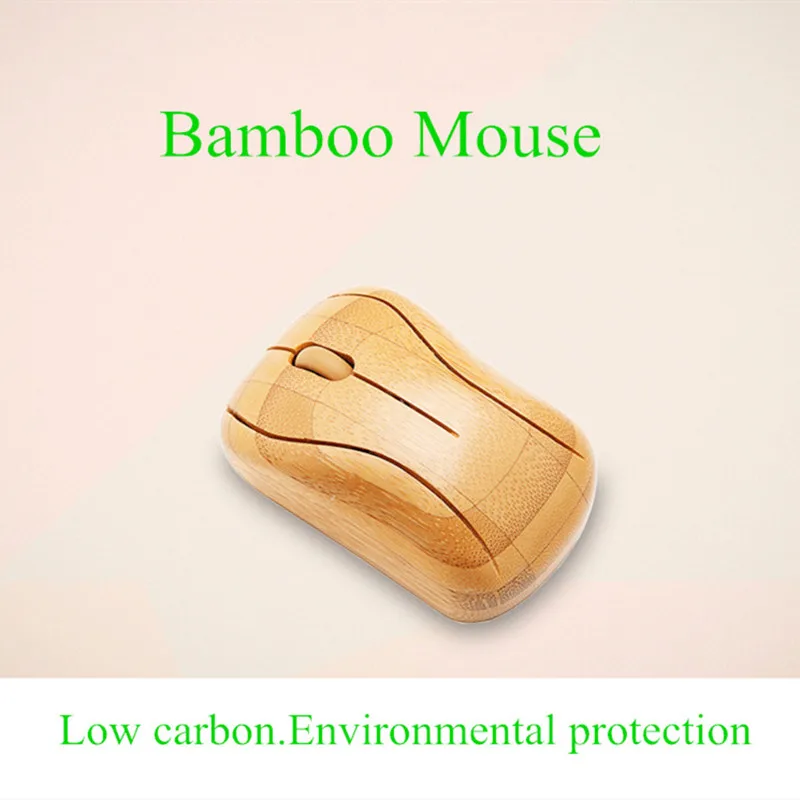 Mouse Óptico sem Fio de Bambu 2g 1600dpi para Computador Laptop Notebook 1600dpi Silencioso Jogos Presentes Novidade 2023 2023 - Imagem 4